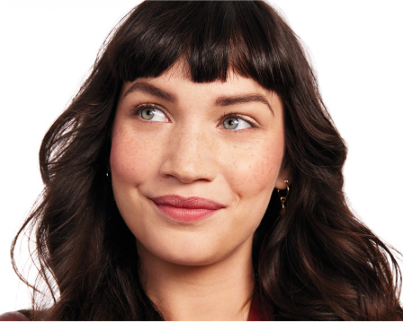 After shot of model using Mary Kay Oil Free Eye Makeup Remover